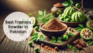 a banner of triphala powder and its ingredients