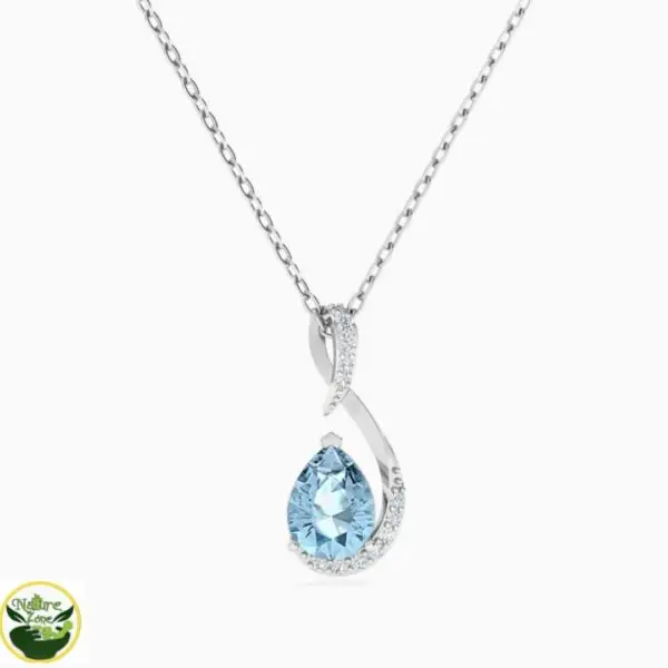 Halo Teardrop Silver Necklace Price in Pakistan