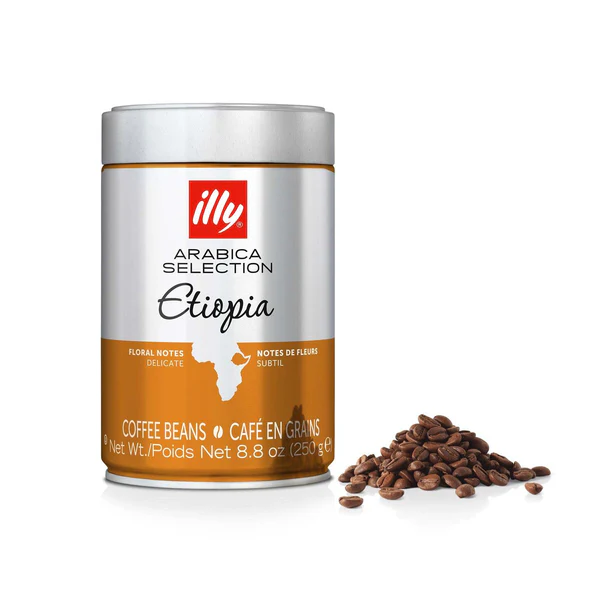 arabica-selection-etiopia-whole-bean-coffee.webp Illy - Whole Coffee Beans - Arabica Selection - Etiopia Coffee - 250 gm - Image 1